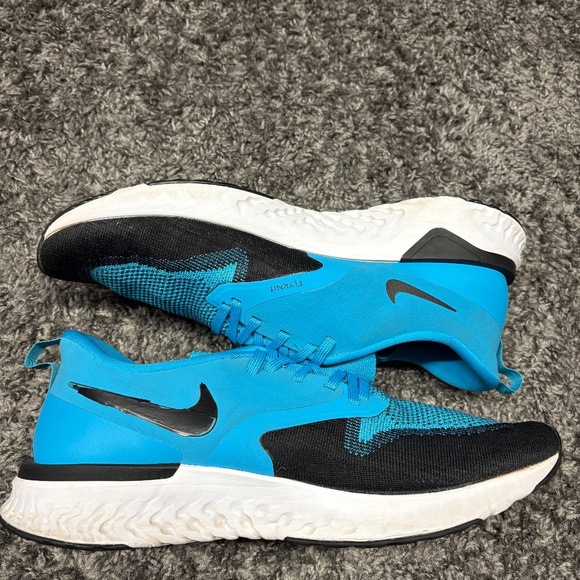 Nike Mens Odyssey React 2 Flyknit Blue Lagoon Running Shoes Sneakers Size 12 - Picture 1 of 6
